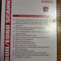 УНИВЕРСАЛНА ДИАГНОСТИКА Konnwei KW808 OBD2 Diagnostic, снимка 2 - Друга електроника - 38727500