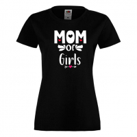 Дамска тениска Mom Of Girls,Празник на Майката,Подарък,Изненада,Рожден Ден, снимка 9 - Тениски - 36297123