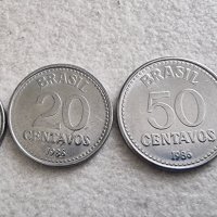 Монети. Бразилия. 5, 10 ,20 и 50  цента. 1986, 1987 година.  Стара серия., снимка 3 - Нумизматика и бонистика - 42524539