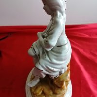 Стара Рядка Френска Порцеланова Статуетка РИБАРКА, снимка 6 - Антикварни и старинни предмети - 42648519