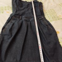  Дънкова рокля на "Sisley" размер XS, S/25, 26, снимка 9 - Рокли - 40955674