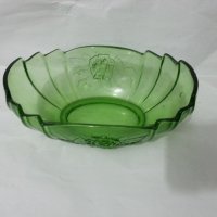 Стара стъклена купа фруктиера цветно стъкло, снимка 7 - Антикварни и старинни предмети - 36017257