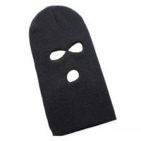 Зимна шапка маска за лице - Черна, снимка 3 - Шапки - 35736146