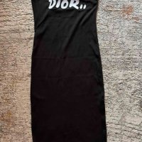 Черна рокля Dior, снимка 1 - Рокли - 41420522