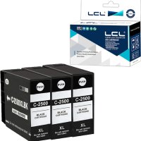 LCL съвместима касета с мастило PGI-2500 за Canon - 3 бр., снимка 1 - Консумативи за принтери - 42553868
