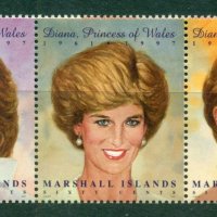 Чисти марки Лейди (принцеса) Даяна 1997 от Маршалови острови  , снимка 1 - Филателия - 41681072