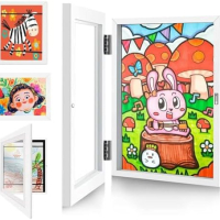 Нова A4 Дървена детска рамка за рисунки произведения изкуство картини, снимка 1 - Други - 44527162