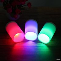 LED свещи с дистанционно управление и сменящи се цветове, снимка 4 - Лед осветление - 44360094