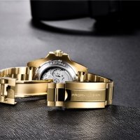 PAGANI DESIGN автоматичен часовник с Японски механизъм SEIKO NH35,стъкло сапфир,водоустойчив, снимка 3 - Мъжки - 41398775