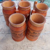 Стари дървени чаши - халби, снимка 9 - Други ценни предмети - 40229238
