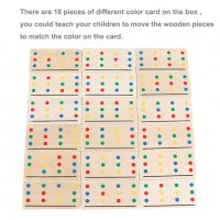 Дървен 4 цветен Логически пъзел с Мемори карти, снимка 5 - Образователни игри - 35941211