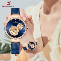 Дамски часовник NAVIFORCE Blue/Gold 5013 RGBEBE., снимка 3 - Дамски - 34723865