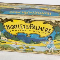 Стара Арт Деко ламаринена кутия Huntley & Palmers от бисквити, снимка 2 - Колекции - 40510970