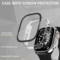Apple Watch / Ultra / SE 2022 / Series 8 / Твърд удароустойчив кейс с протектор, снимка 8 - Смарт гривни - 41060907