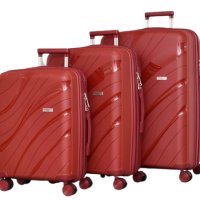 Куфари от полипропилен в три размера, няколко цвята, КОД: 4002, снимка 7 - Куфари - 41861294