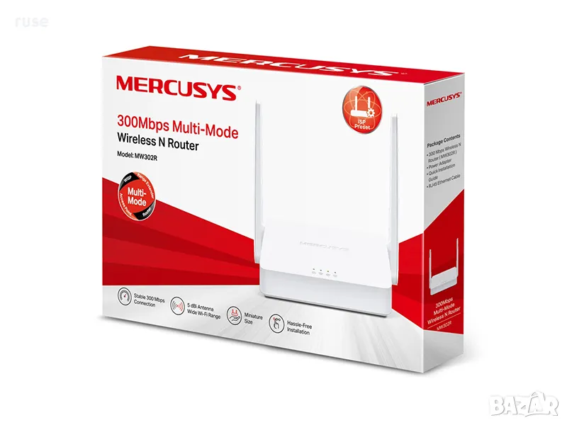 НОВИ! Безжичен N рутер Mercusys MW305R 300Mbps, снимка 1