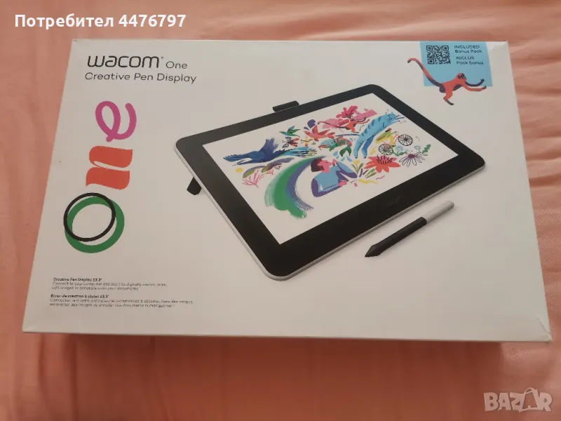 Графичен таблет Wacom One 13, снимка 1