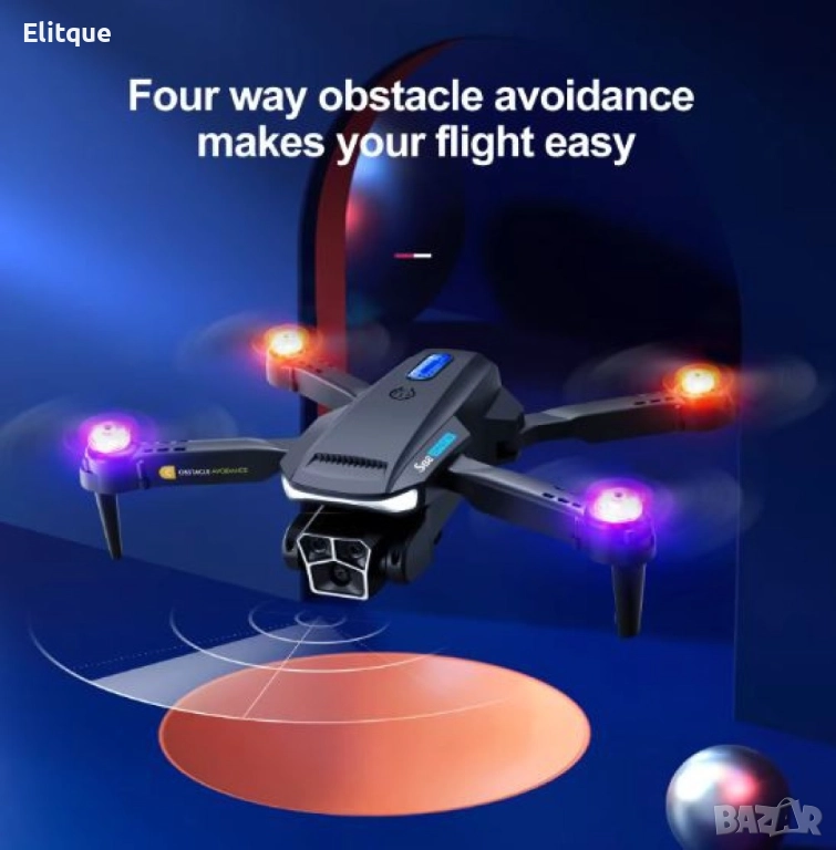 Радиоуправляем дрон с 4K HD камера и три камери S82, снимка 1