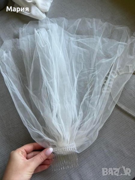 Малък воал с гребенче за моминско парти или сватба, снимка 1