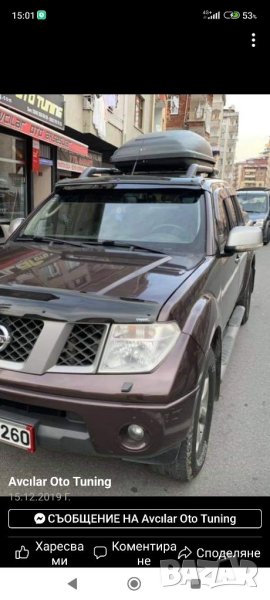 Сенник предно стъкло nissan navara тип козирка офроуд джип, снимка 1