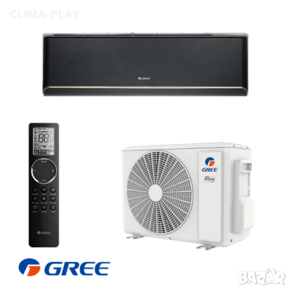 Инверторен климатик GREE AIRY GWH09AVCXB-K6DNA1B / K6DNA1B - BLACK, снимка 1