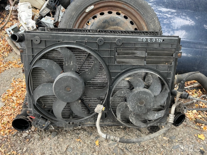 радиатор VW Audi Skoda Seat воден климатичен перки дифузьор перки климатик кулер 1K0145803, снимка 1