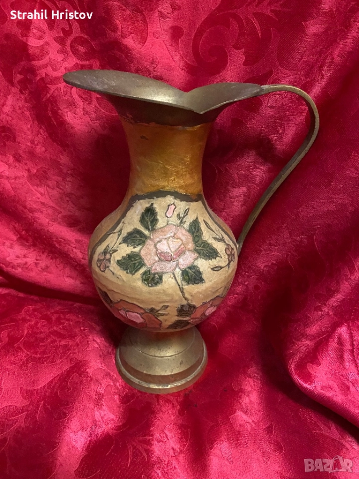 Ваза стара бронз, снимка 1