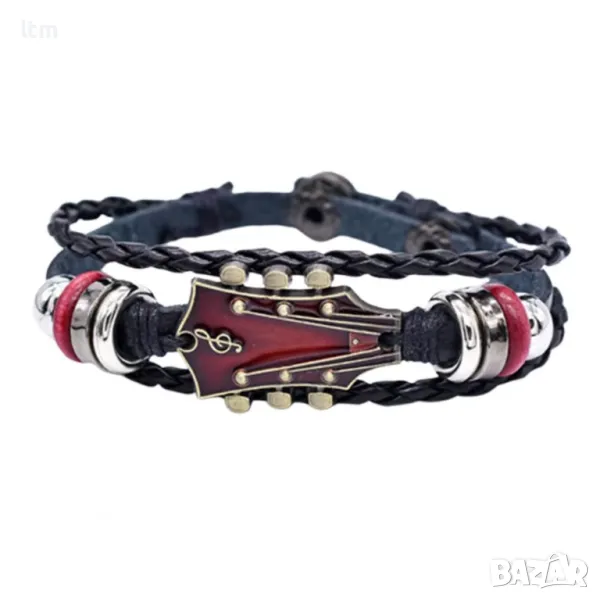 Ретро гривна с китара, снимка 1