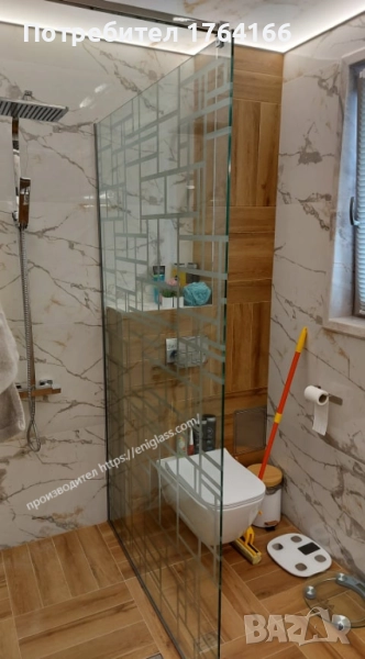 Стъклени паравани за баня, снимка 1