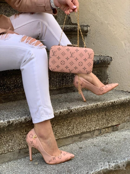 обувки на ток louis vuitton, снимка 1