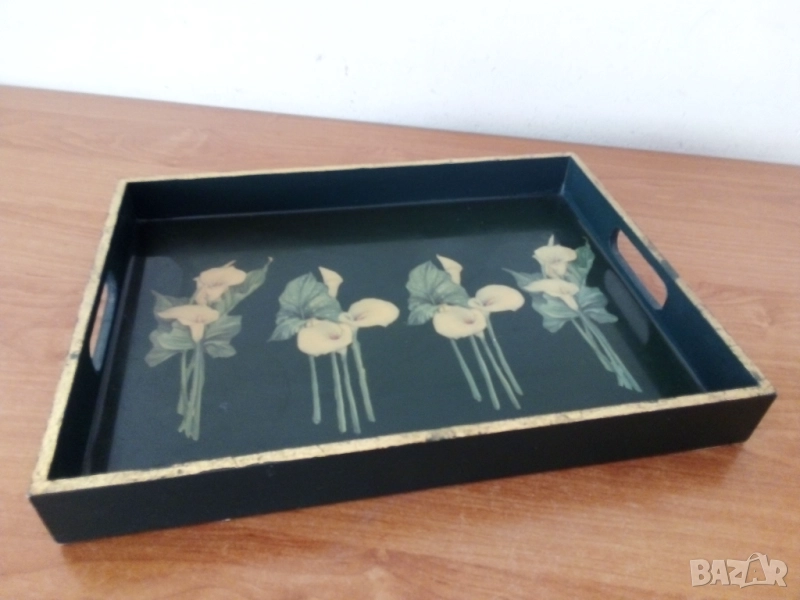 Поднос, мдф + дърво, снимка 1