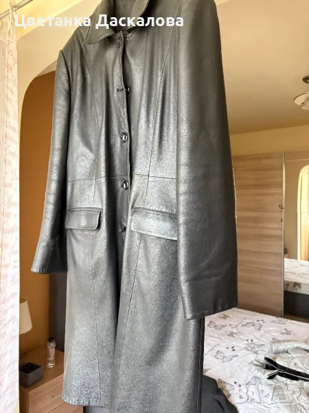 Дамско кожено манто XXL, снимка 1