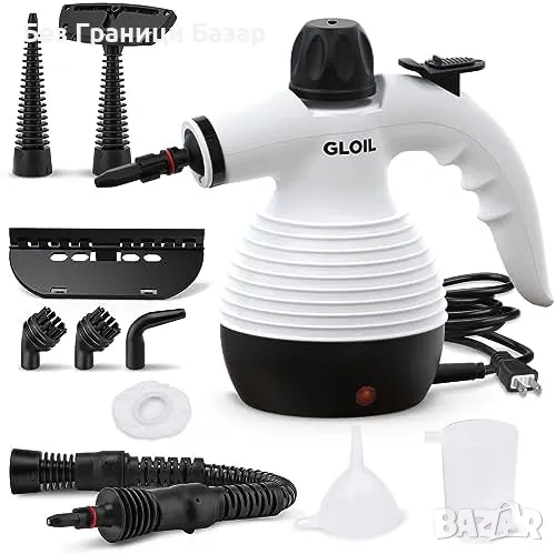 Нов Ръчен парочистач с 10 аксесоара за мебели, кухни и автомобили почистване, снимка 1