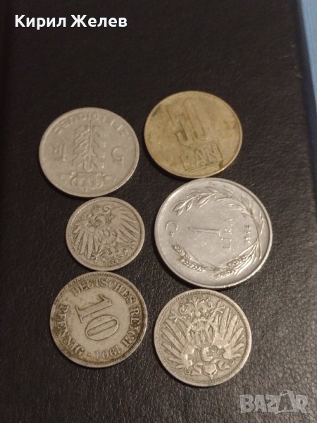 Лот монети от цял свят 6 броя ТУРЦИЯ, РУМЪНИЯ, БЕЛГИЯ ЗА КОЛЕКЦИЯ ДЕКОРАЦИЯ 34819, снимка 1