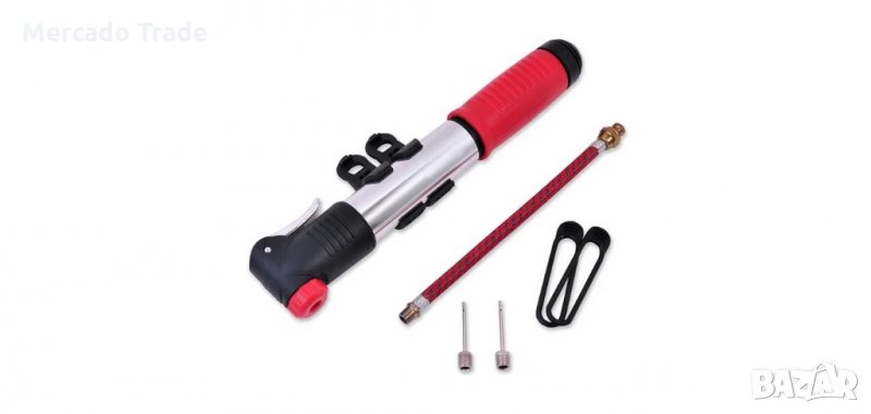 Мини помпа за велосипед Mercado Trade, Червен, снимка 1