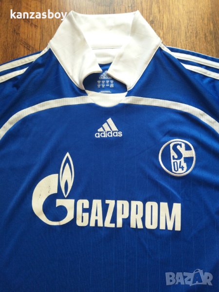 Adidas SCHALKE 2007 2008 HOME FOOTBALL SHIRT - мъжка футболна тениска, снимка 1