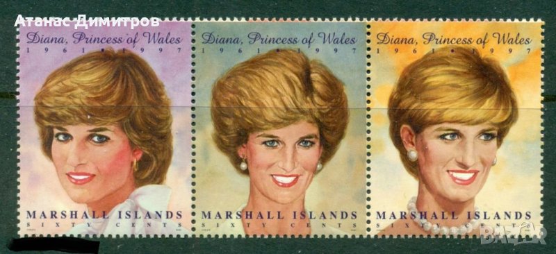 Чисти марки Лейди (принцеса) Даяна 1997 от Маршалови острови  , снимка 1