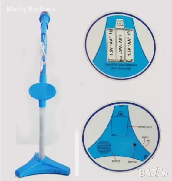 Детски светещ микрофон на стойка спайдърмен
Цена:23 лв , снимка 1