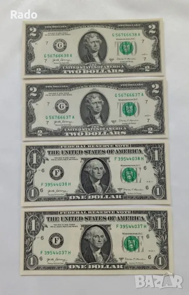 Лот от Колекционерски Долари.  Непрегъвани , снимка 1