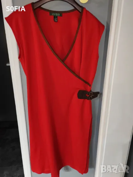 Ralph Lauren L червена зимна рокля, снимка 1