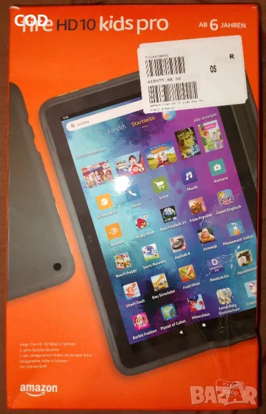 AMAZON Fire HD 10 Kids Pro - 10" 1920х1080/ 32bg+128gb sd card/3gb ram, снимка 1