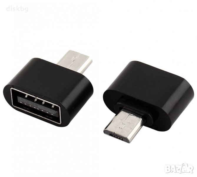 Нов преход OTG от USB-А(ж) към micro USB(м), снимка 1