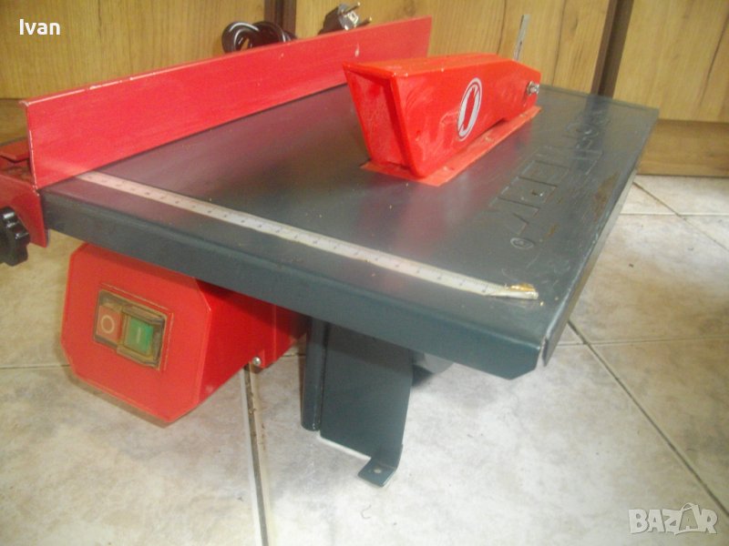 600 Вата-ф205мм-Немски Настолен Циркуляр-ОТЛИЧЕН-Рязане до 43 мм/Наклон Плон 0-45 Градуса-Почти Нов, снимка 1