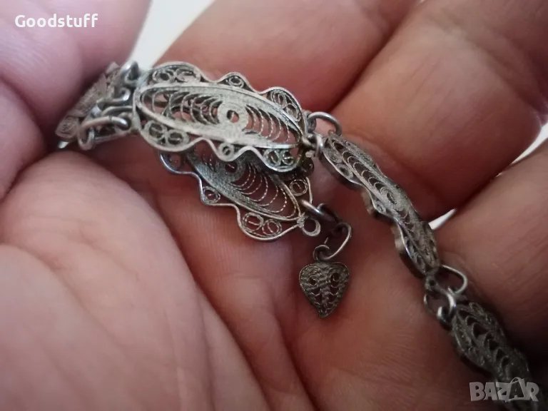 Гривна филигран, етно, сачан, стар накит 

, снимка 1