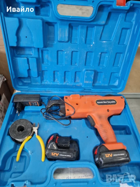 Акумулаторна машина за връзване на арматура Vevor с 2 батерии и зарядно, снимка 1