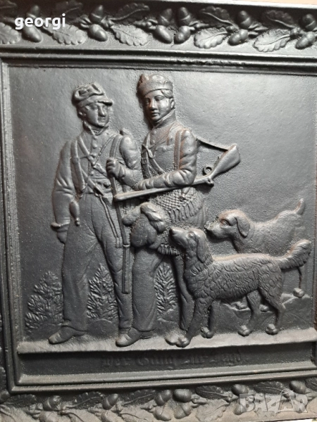 чугунено пано за стена на ловна тематика 28/4, снимка 1