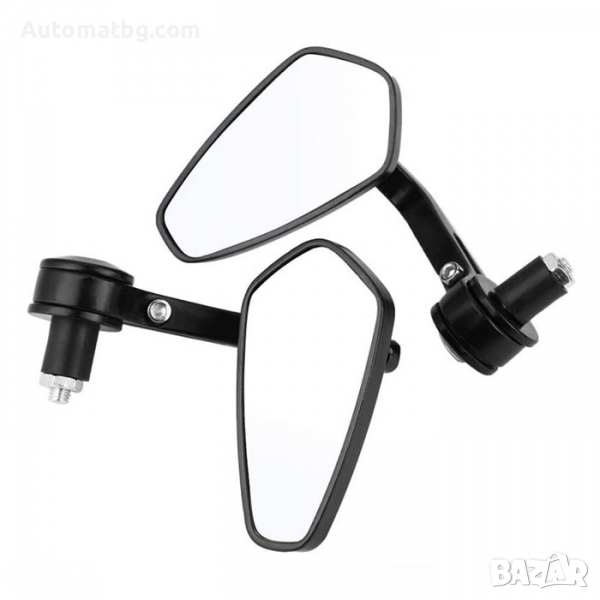 Комплект огледала за мотоциклет Automat, Универсални огледала, 026, 8мм, 2бр, Черен, снимка 1