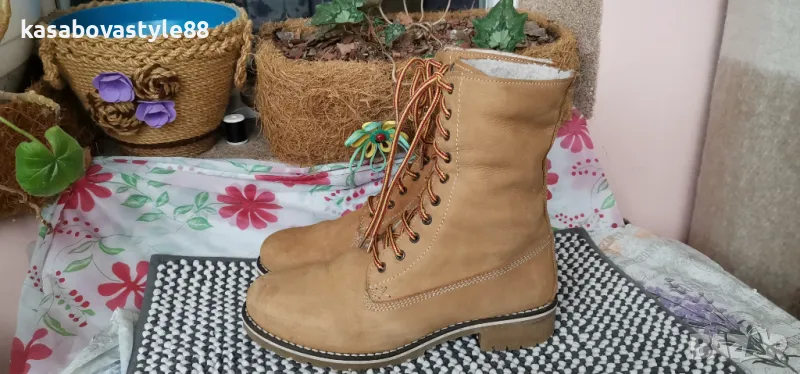 Ботуши от естествена кожа 41н., снимка 1