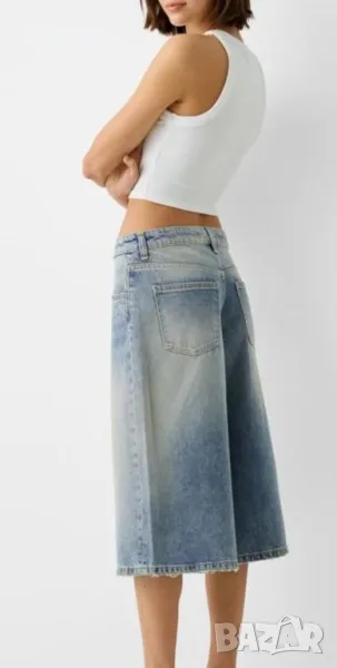 Дамски дънки бермуди BERSHKA , снимка 1