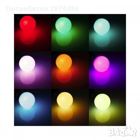 1465 RGB крушка с дистанционно и 4 режима на работа, снимка 4 - Крушки - 34640185